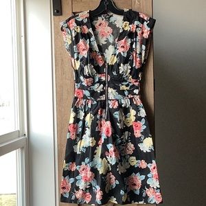 Black Floral Guess Mini Dress